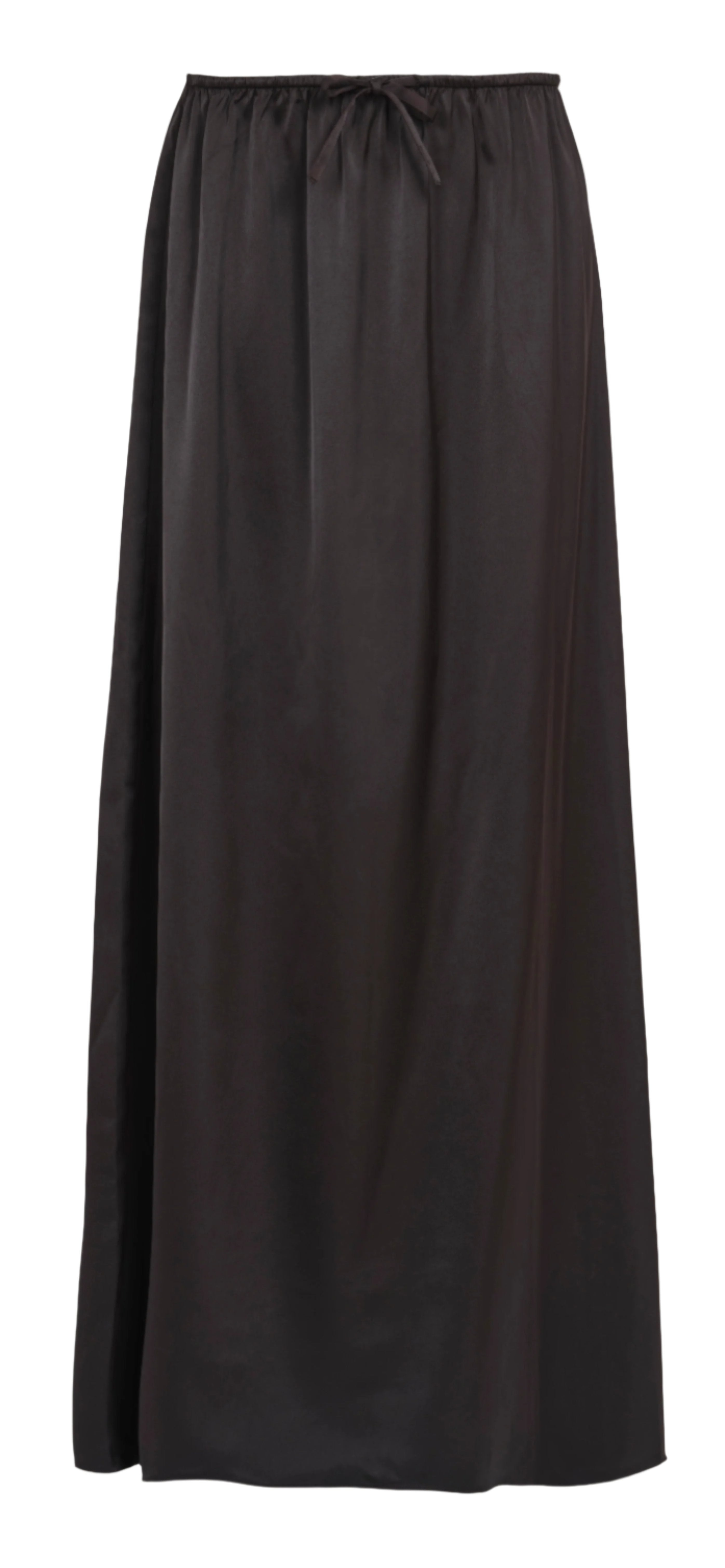 Long sleeve Maxi Black Linen Dress -LBD 793