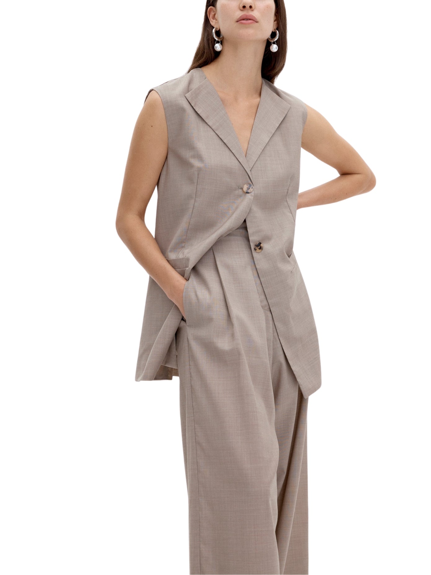Zoey Vest in Oatmeal Zoey Vest in Oatmeal