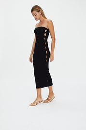 FELIX KNIT MIDI BLACK