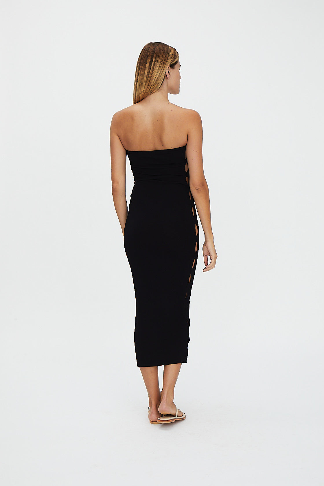 FELIX KNIT MIDI BLACK