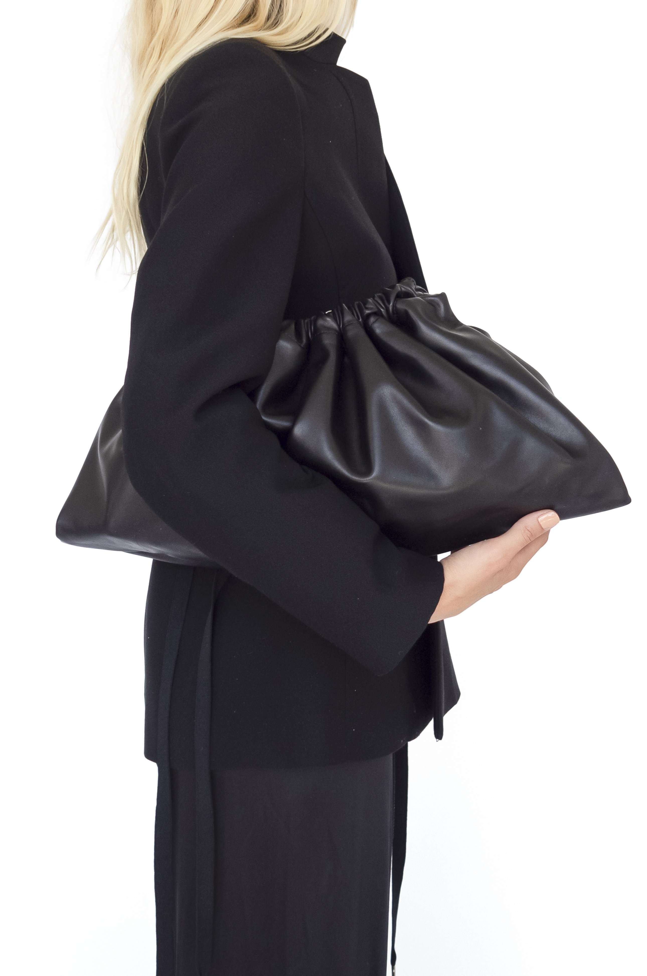 Maxi Drawstring Bag | Black