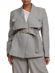 Pacific Jacket Grey Houndstooth