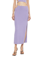 Selena Knit Skirt Lavender