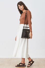 The Marloes Skirt White Check
