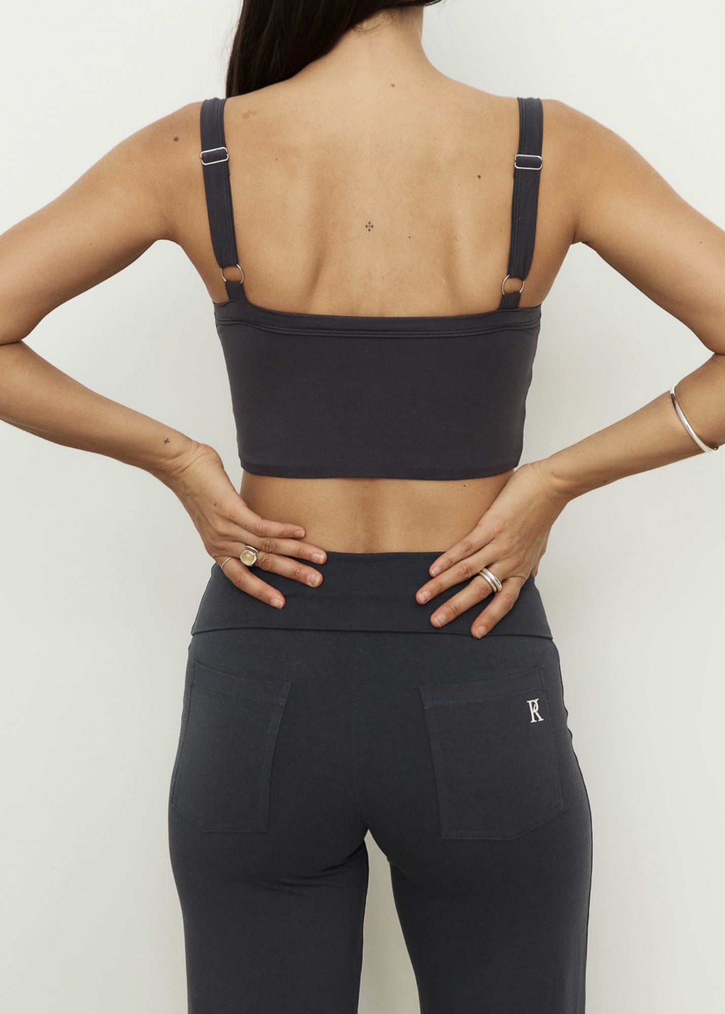 Yoga Tops - Joy Crop - Slate