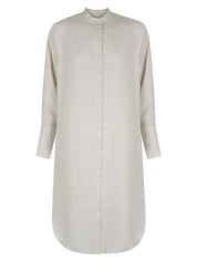 Classic Linen Shirtdress Oat