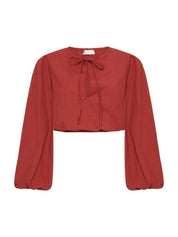 Fleur Balloon Sleeve Top Taffy