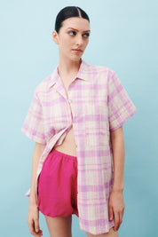 Splash Shirt Dress - Icing Sugar