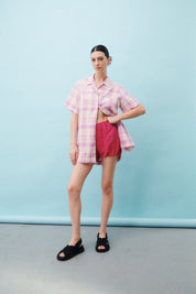 Splash Shirt Dress - Icing Sugar