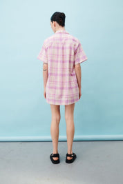 Splash Shirt Dress - Icing Sugar