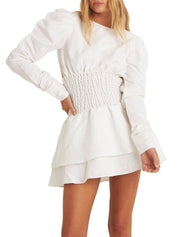 Grasslands Mini Dress White