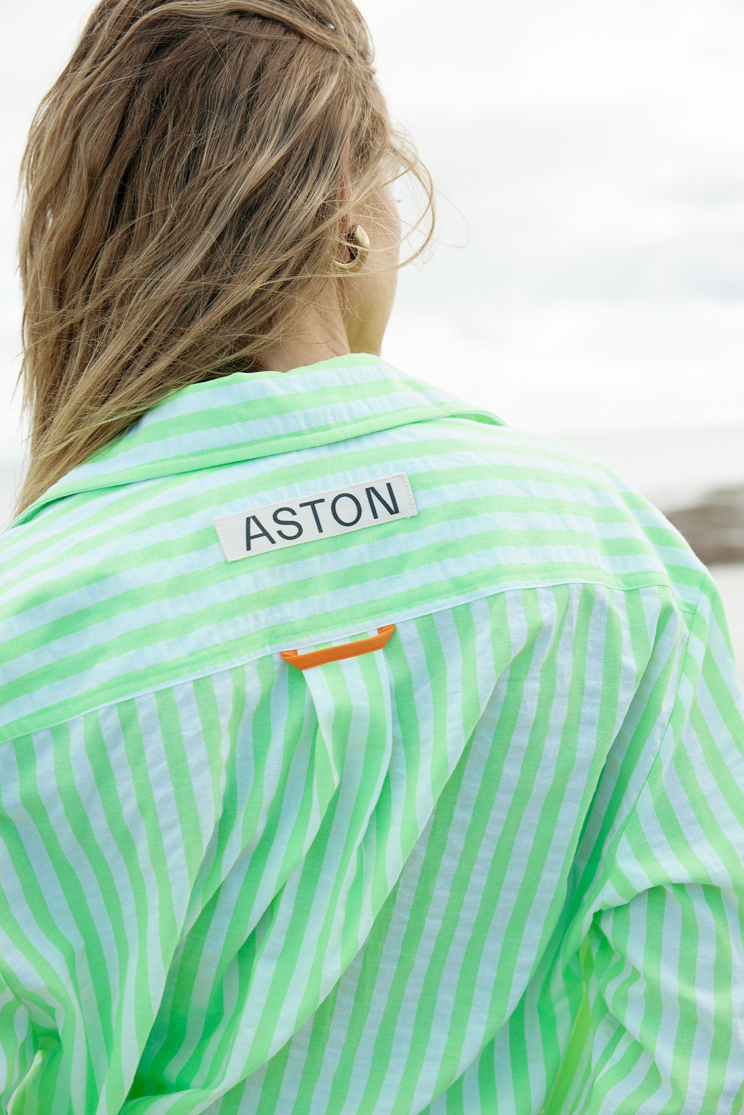 The Buddy Shirt In Lime Stripe