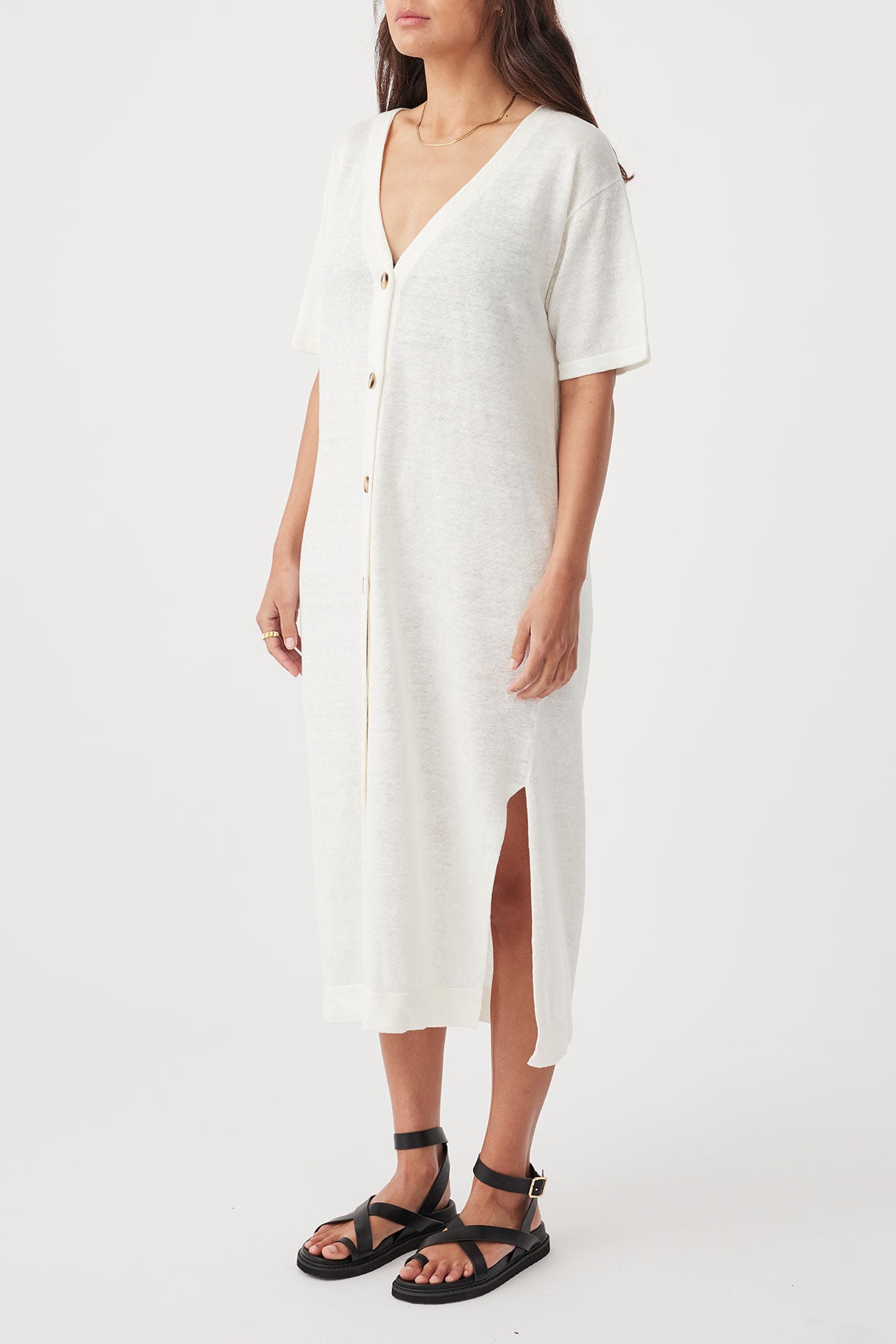 Julia Midi Dress - Cream