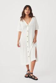 Julia Midi Dress - Cream