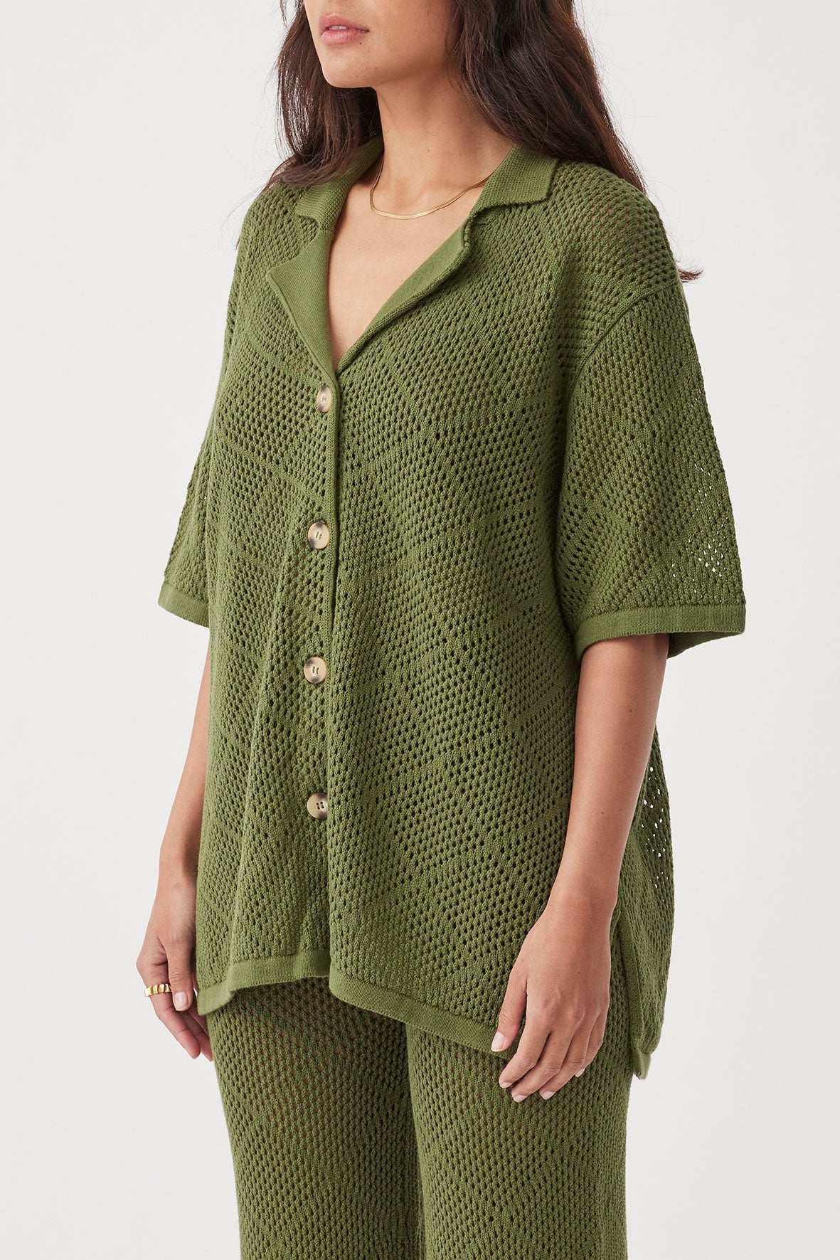 Ezra Organic Cotton Shirt - Caper