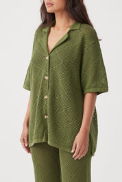 Ezra Organic Cotton Shirt - Caper