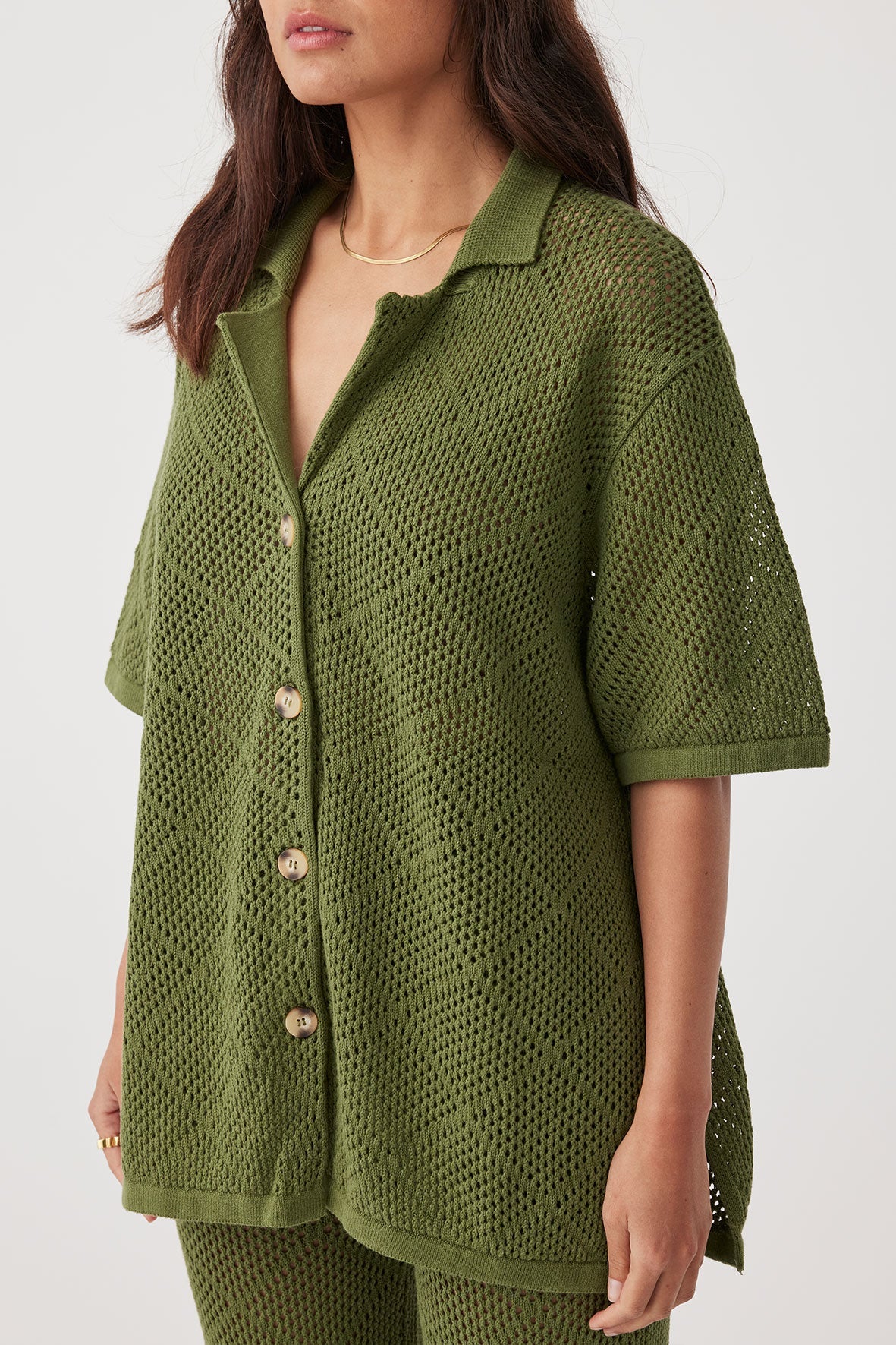 Ezra Organic Cotton Shirt - Caper