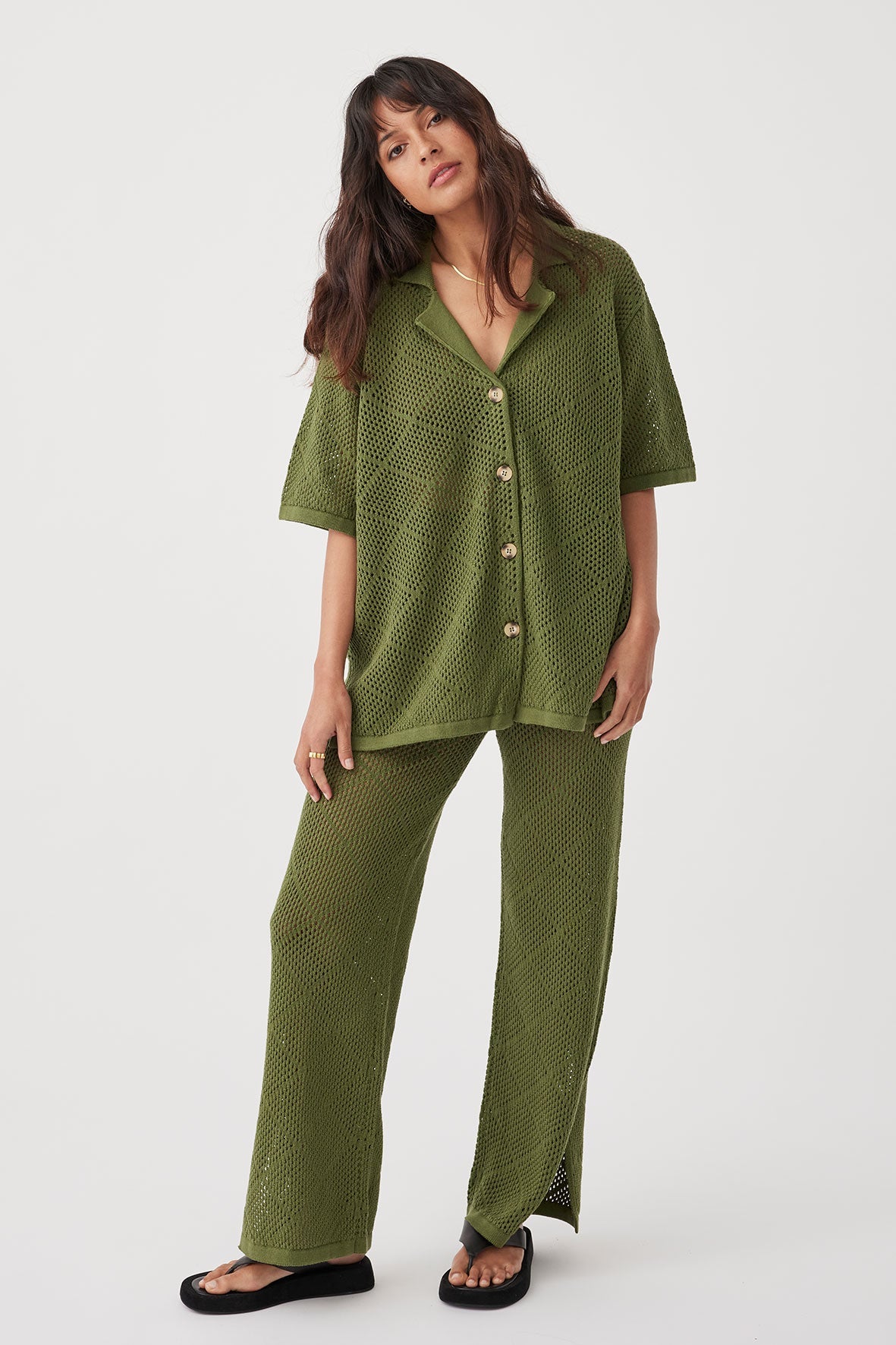 Ezra Organic Cotton Shirt - Caper