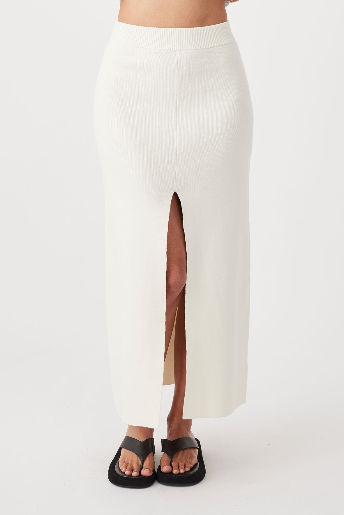 Harla Organic A-Line Skirt - Cream