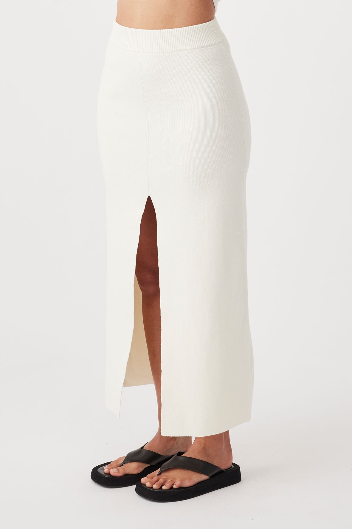 Harla Organic A-Line Skirt - Cream