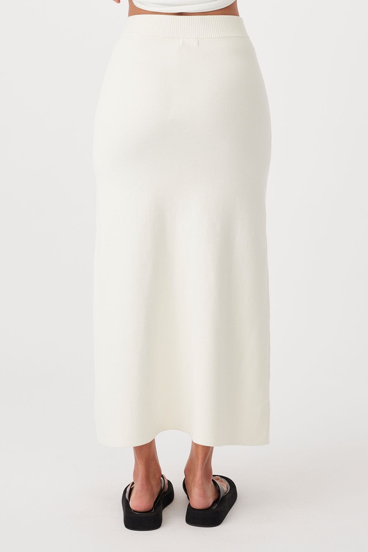 Harla Organic A-Line Skirt - Cream