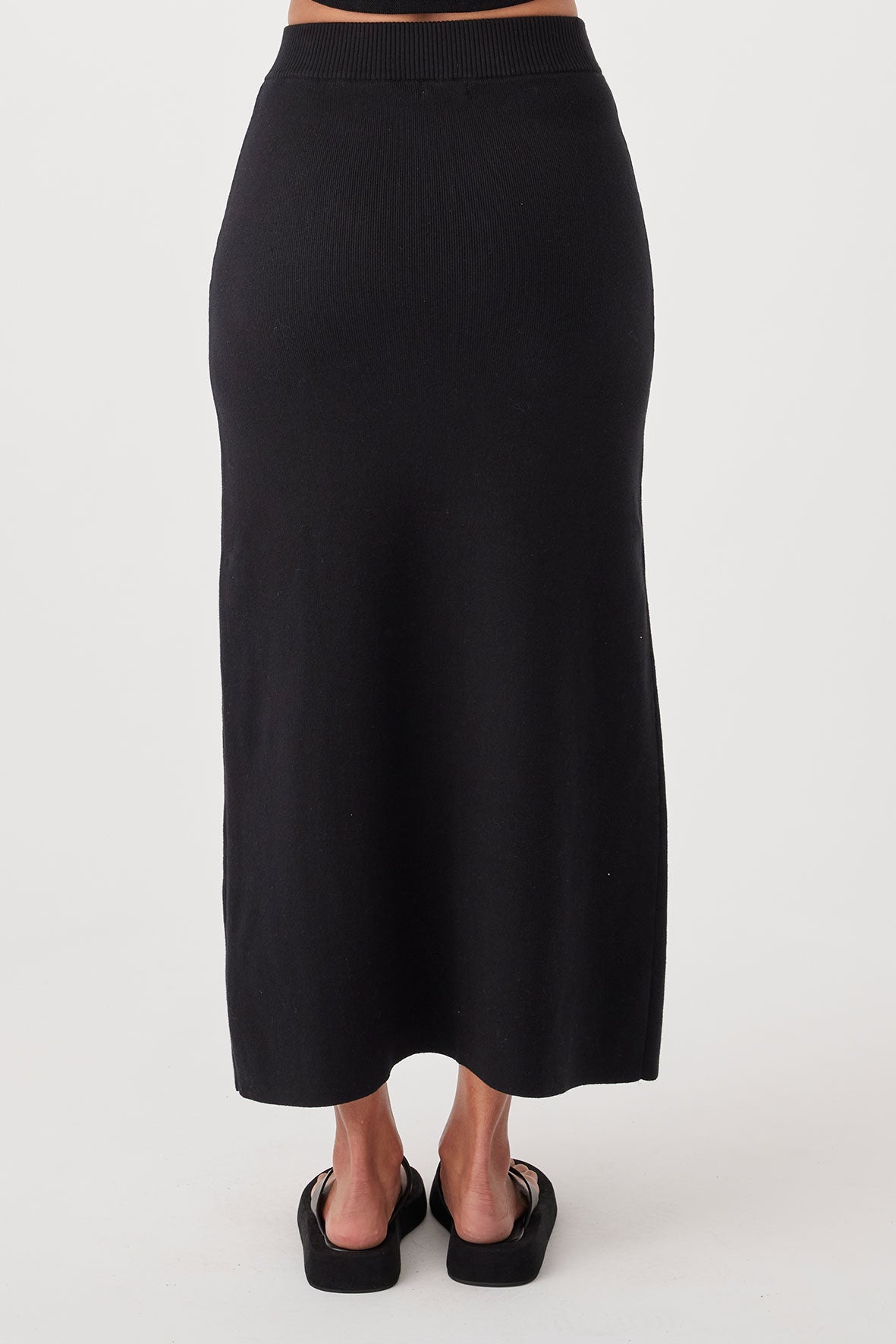 Harla Organic A-Line Skirt - Black
