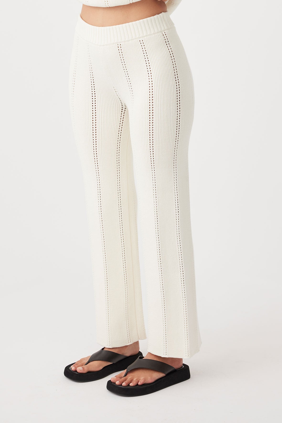 Eva Organic Cotton Pant - Cream