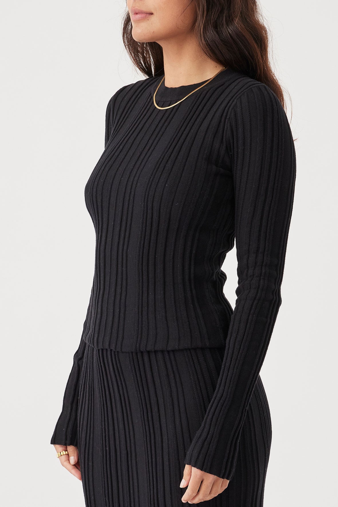 Odessa Long Sleeve Top - Black