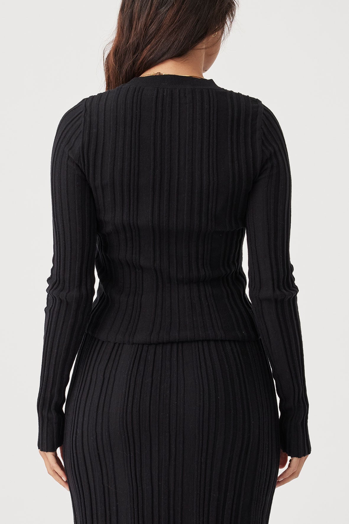 Odessa Long Sleeve Top - Black