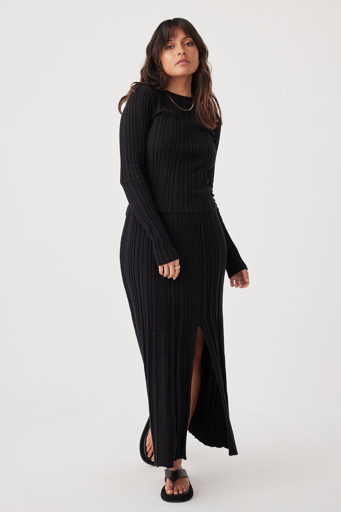 Odessa Long Sleeve Top - Black