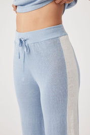 Larri Organic Linen Pant - Sky & Cream