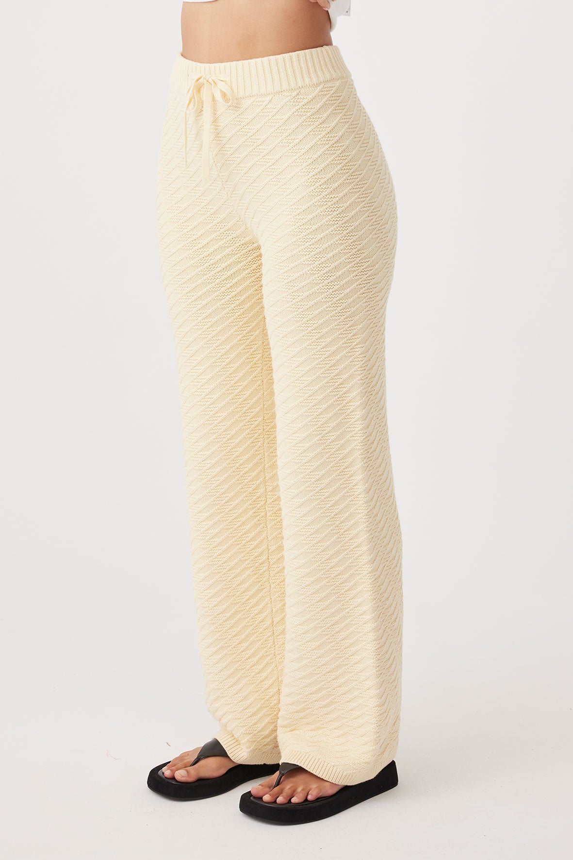 Vivi Knit Pant - Butter