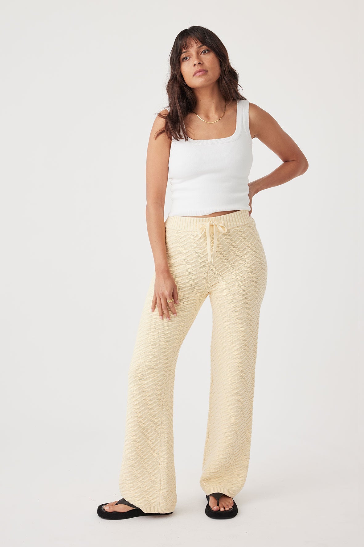 Vivi Knit Pant - Butter