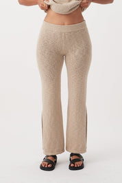 Emma Organic Cotton Pant - Taupe