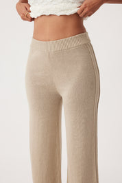 Poppy Organic Cotton Linen Pant - Taupe