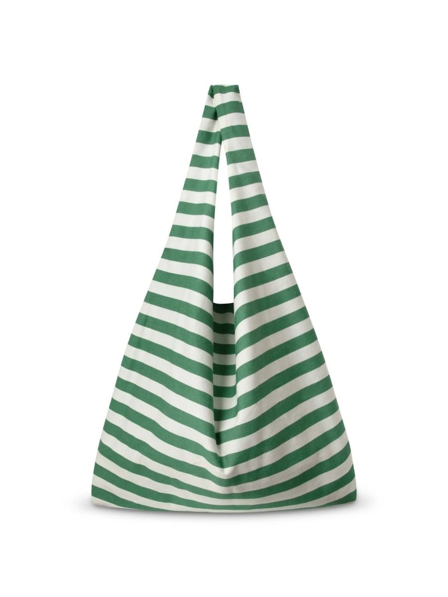 Stripe Tote Bag - Green