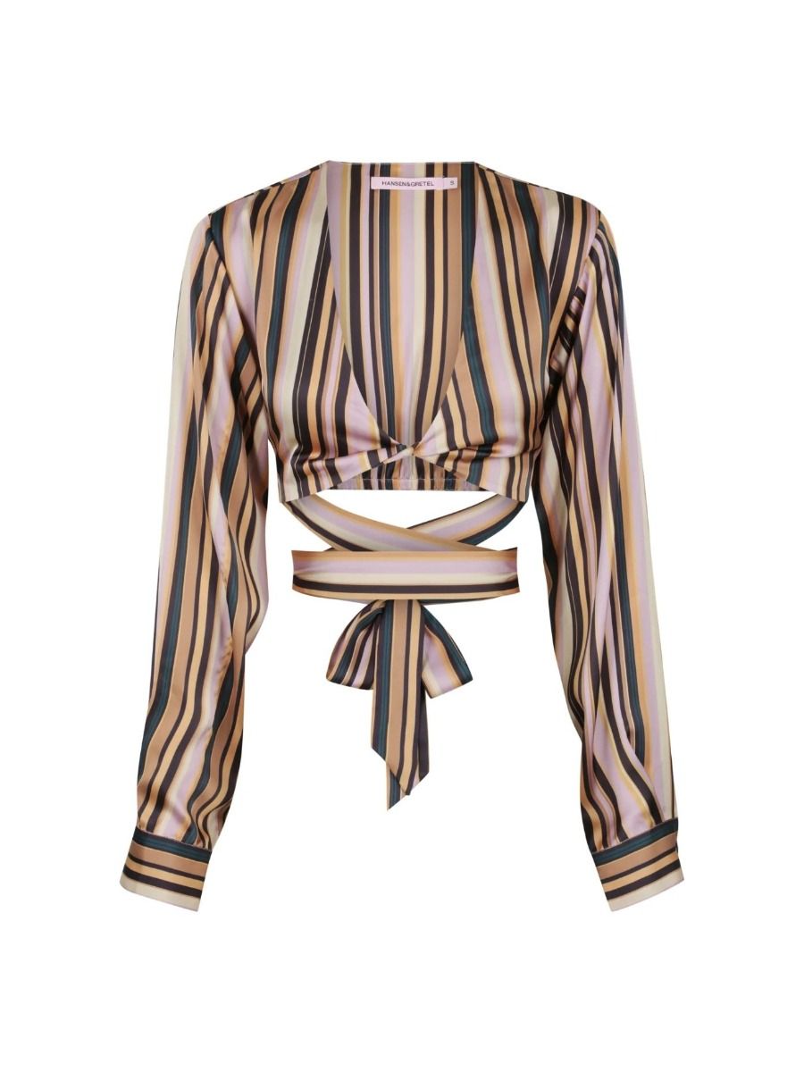 Sofia Shirt Licorice Stripe