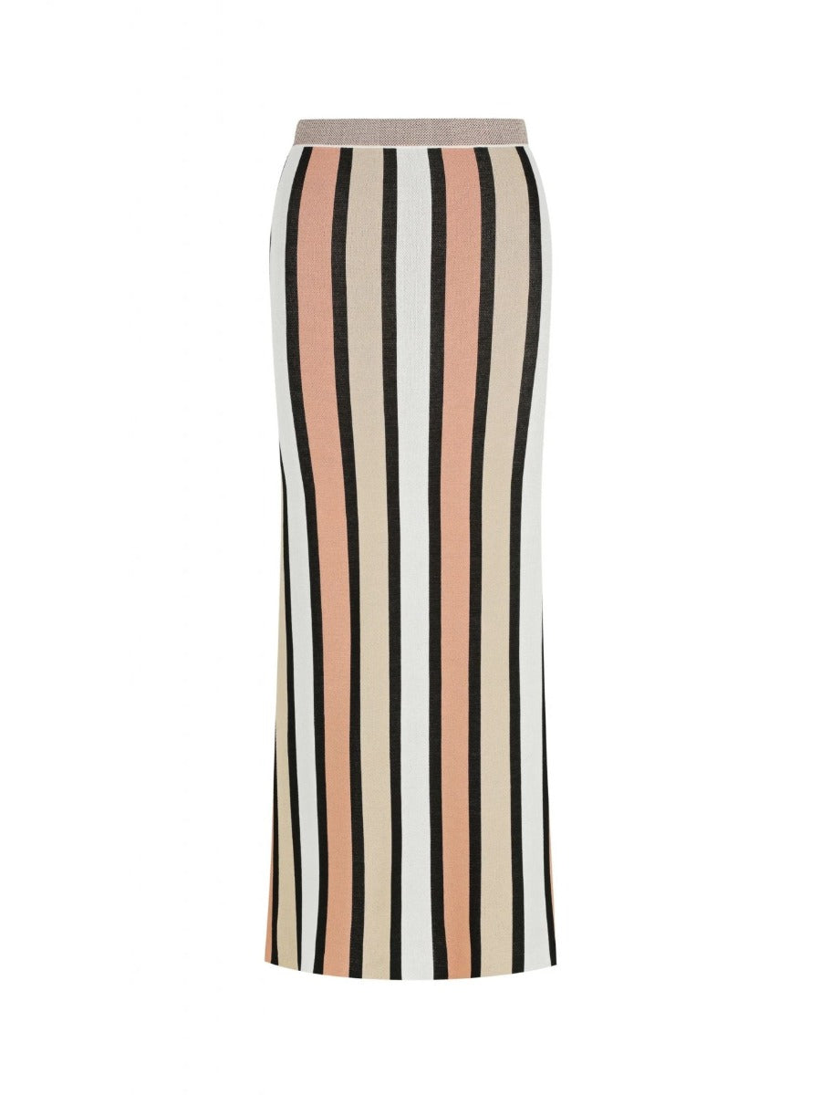 Cyd Skirt Jacquard Stripe