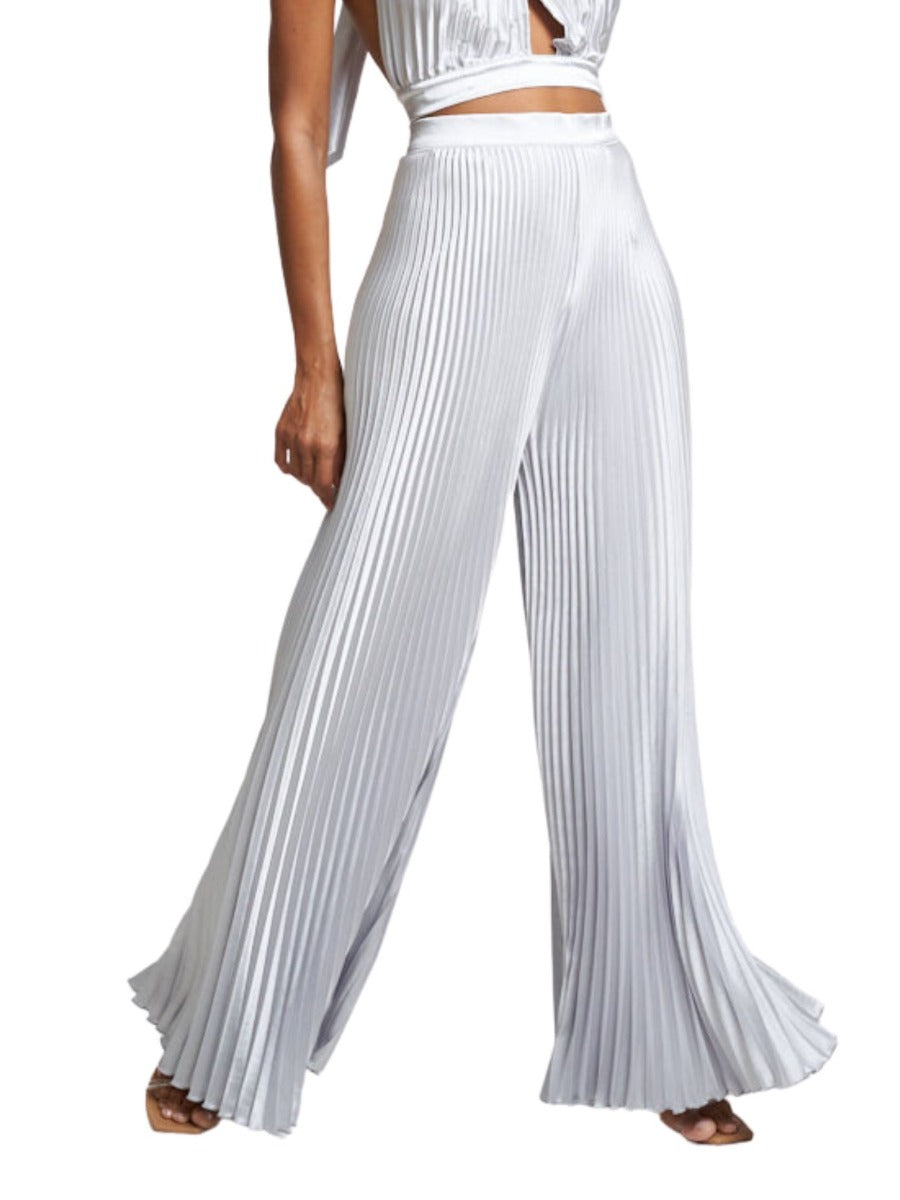 Bisous Pleated Pant Metallic