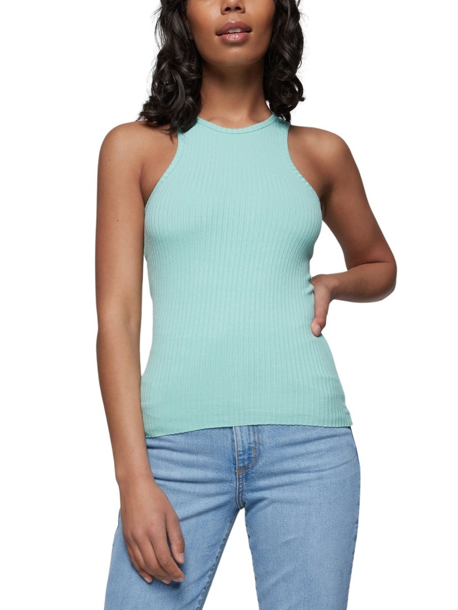 Luxe Rib Cutaway Tank Mint