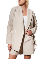 Huntington Linen Blazer Natural