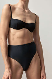 90'S High Waist Bottom | Black