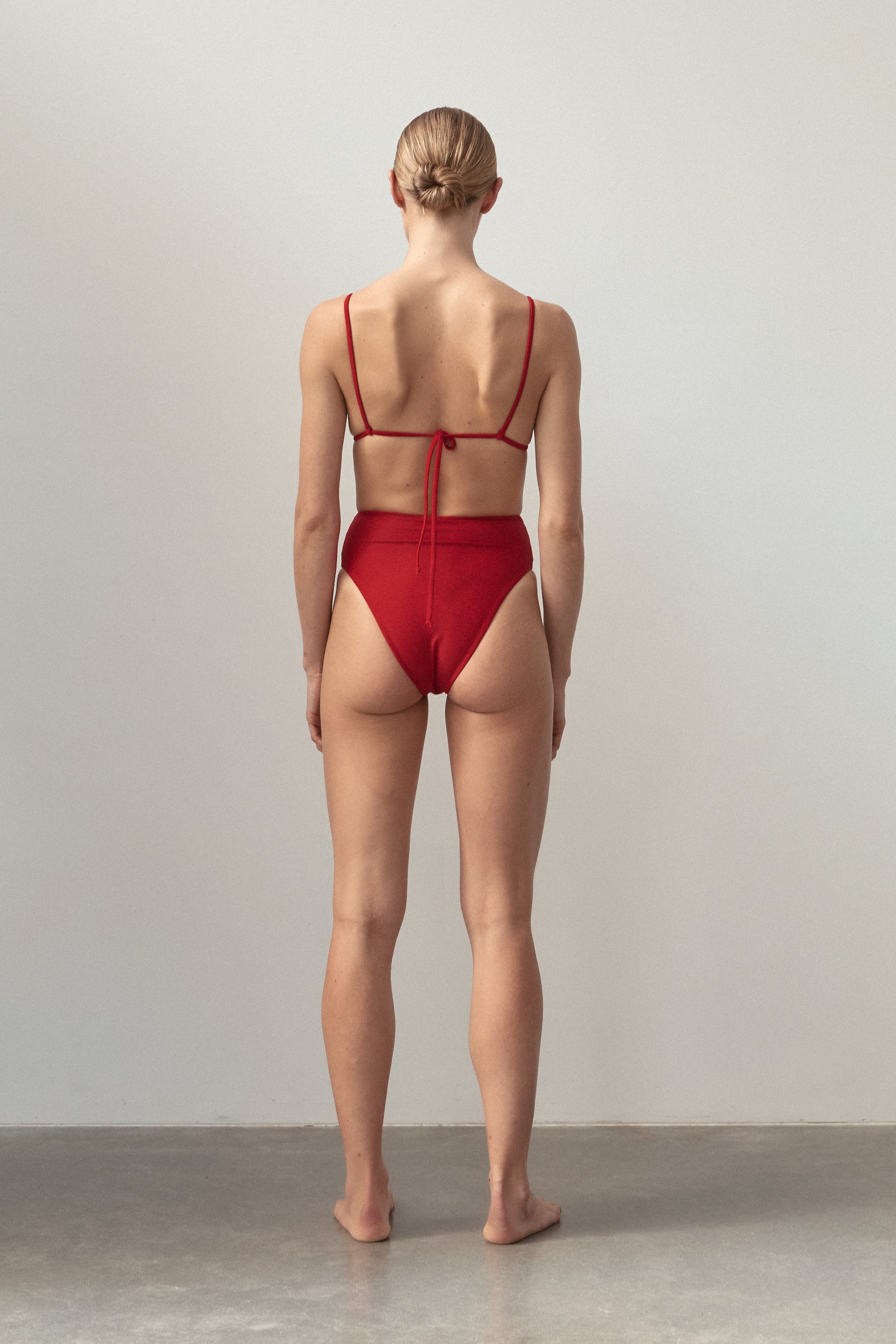 Triangle Top | Vermilion Red