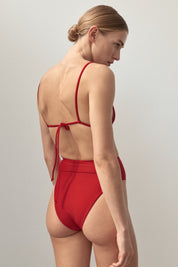 Triangle Top | Vermilion Red