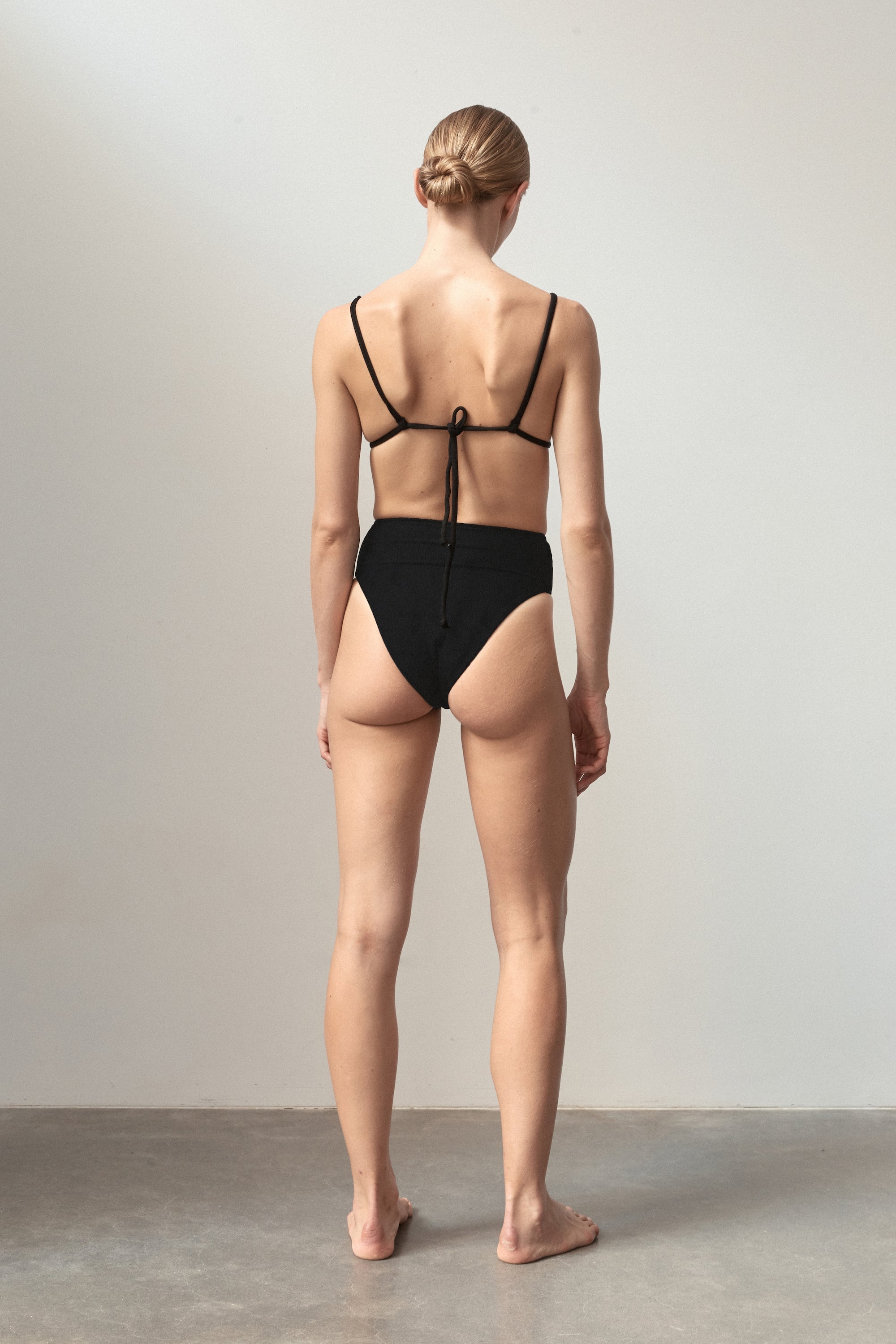 Triangle Top Bouclê | Black