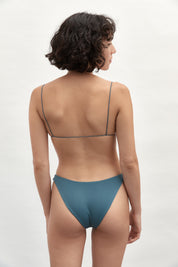 Fine Strap Triangle Top | Midnight Blue