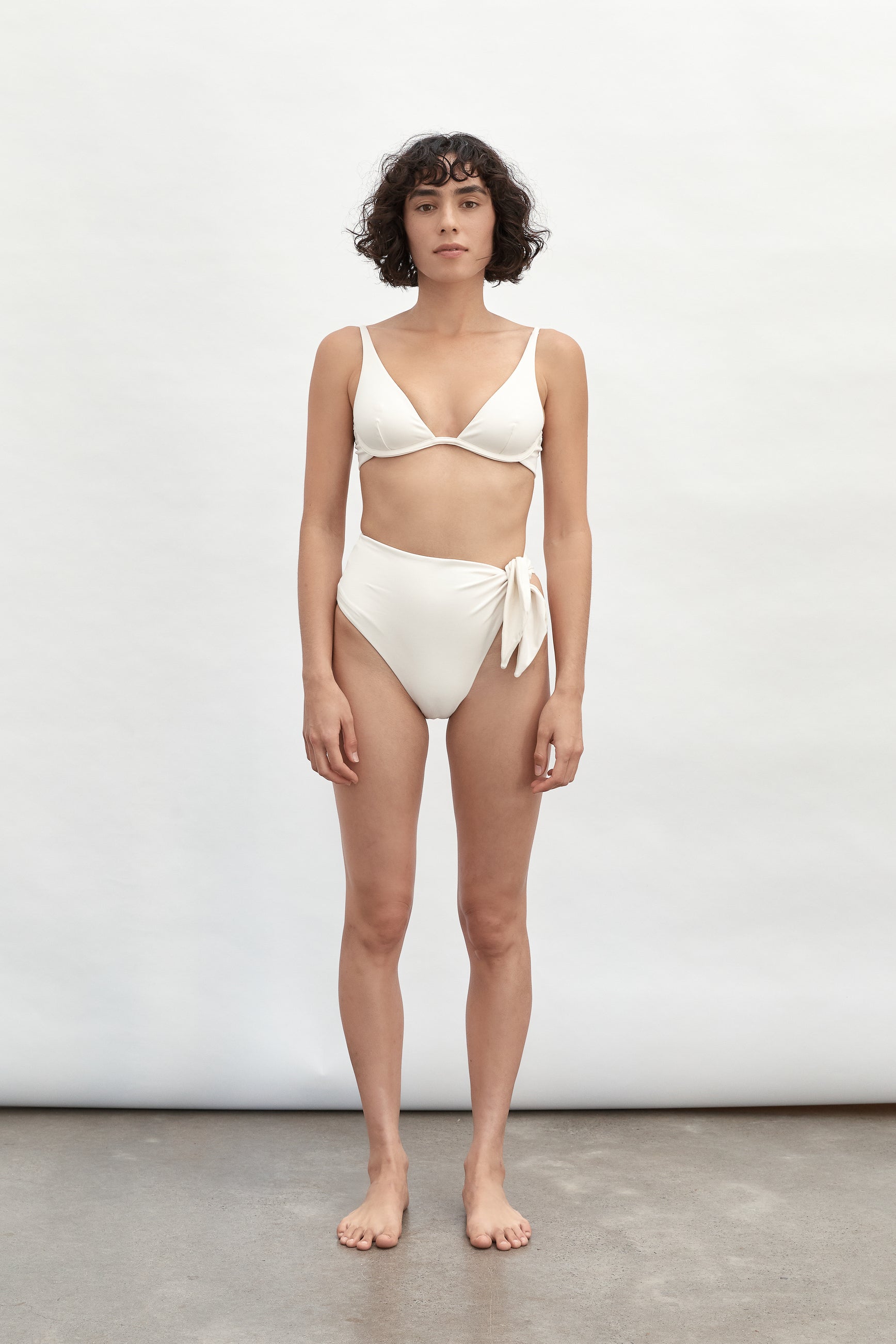Plunge Underwire Top | Ecru
