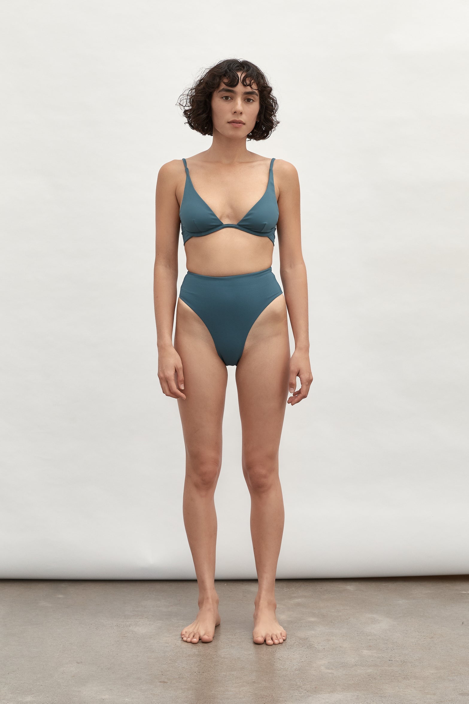Plunge Underwire Top | Midnight Blue