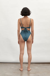 Plunge Underwire Top | Midnight Blue