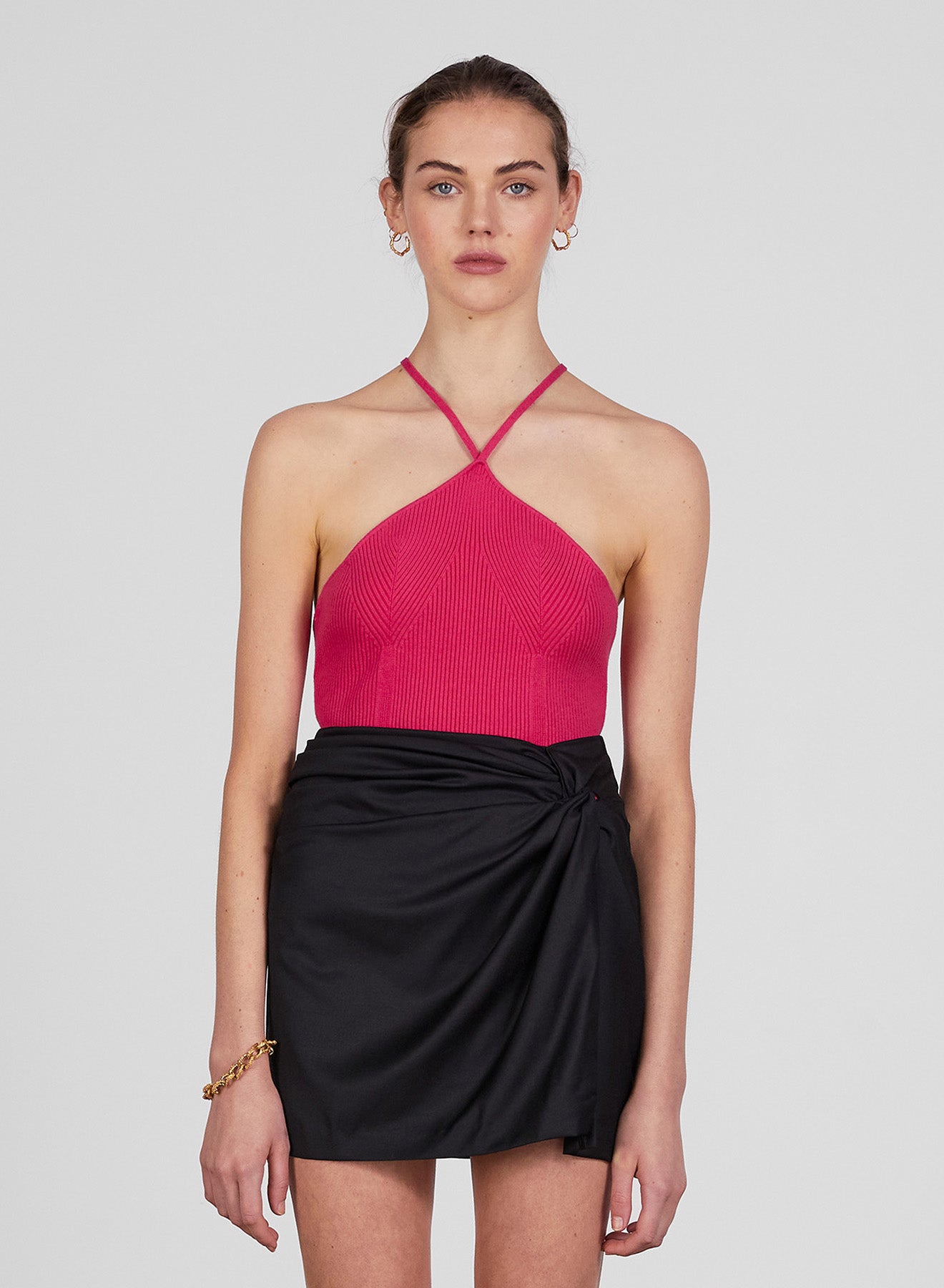 SOLANGE TOP - FUCHSIA